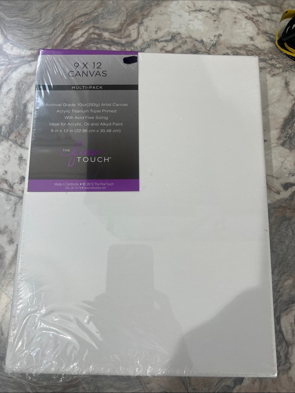The Fine Touch 9x12 Canvas Multi-Pack - White